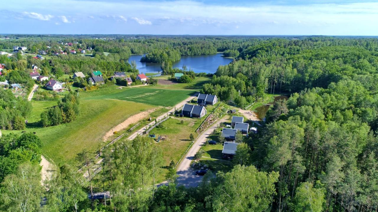 Osada Skoczkowo Komfortowe Domki Z Jacuzzi Nad Jeziorem- Sauna- Balia- Prywatny Staw Wedkarski Podiazy Exterior foto