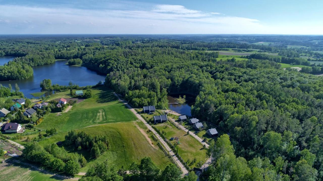 Osada Skoczkowo Komfortowe Domki Z Jacuzzi Nad Jeziorem- Sauna- Balia- Prywatny Staw Wedkarski Podiazy Exterior foto